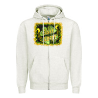 Oatmeal Heather just lucky Zipper Hoodie - AdoDesignShop