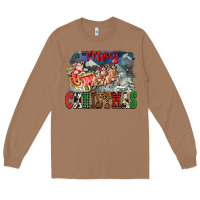 Toasted Coconut Merry Christmas Santa Sleigh Long Sleeve Tee - FaDigitalArtStudio
