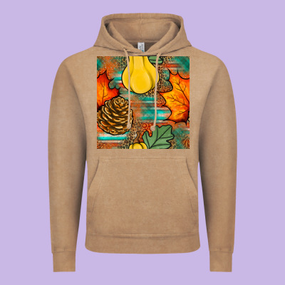 Fall Pumpkins Seamless Pattern Vintage Hoodie Designed By Bundleandbundleshop