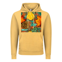 Vintage Mustard fall pumpkins seamless pattern Vintage Hoodie - BundleAndBundleShop