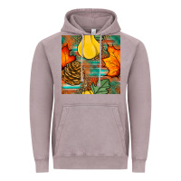 Vintage Zinc fall pumpkins seamless pattern Vintage Hoodie - BundleAndBundleShop