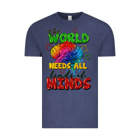 Vintage Denim The world needs all kinds of minds Vintage Tee - FaDigitalArtStudio