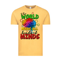 Vintage Mustard The world needs all kinds of minds Vintage Tee - FaDigitalArtStudio