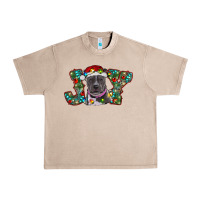 French Oak Christmas Pitbull Joy Urban Heavy Tee - RanaPortraitStore
