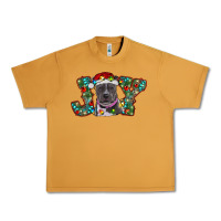 Peanut Butter Christmas Pitbull Joy Urban Heavy Tee - RanaPortraitStore