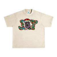 Sandshell Christmas Pitbull Joy Urban Heavy Tee - RanaPortraitStore