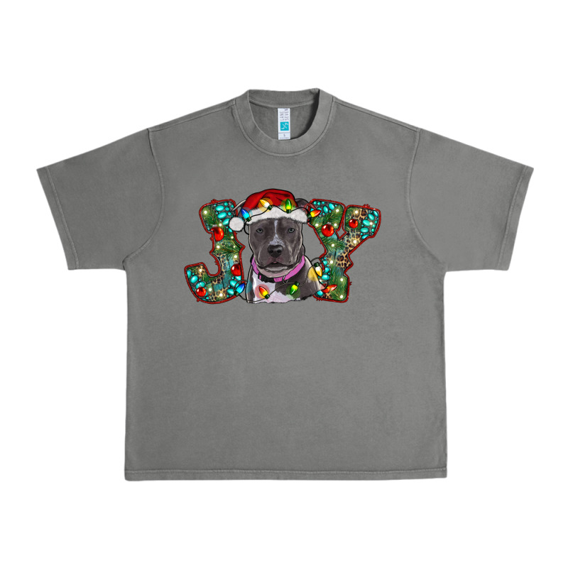 Christmas Pitbull Joy Urban Heavy Tee by RanaPortraitStore | Teevron