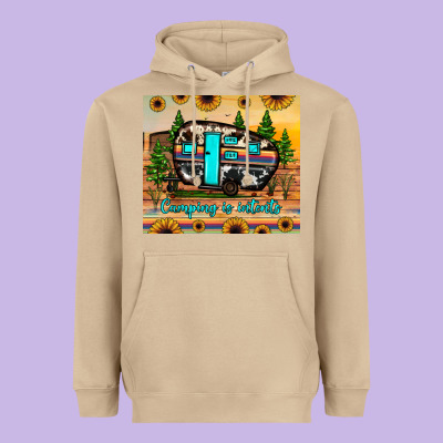Camping Is Intents Heavyweight Hoodie Designed By Jahusdesignshop