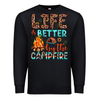 Black life is better by the campfire Premium Sweatshirt - JahusDesignShop