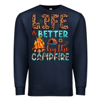 Navy life is better by the campfire Premium Sweatshirt - JahusDesignShop