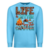 Ocean Blue life is better by the campfire Premium Sweatshirt - JahusDesignShop