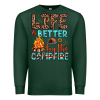 Sports Green life is better by the campfire Premium Sweatshirt - JahusDesignShop
