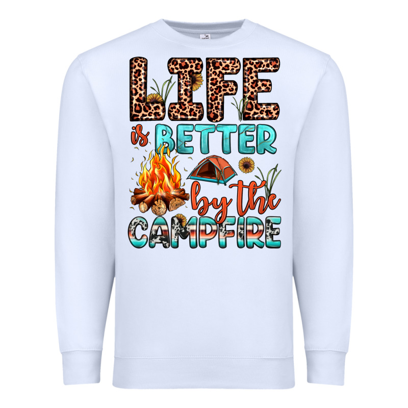 Life Is Better By The Campfire Premium Sweatshirt by JahusDesignShop | Teevron
