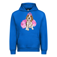 Cobalt Balerina beagle with tutu Urban Hoodie - RanaPortraitStore