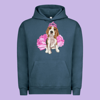 Balerina Beagle With Tutu Urban Hoodie Designed By Ranaportraitstore