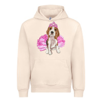 Sandshell Balerina beagle with tutu Urban Hoodie - RanaPortraitStore