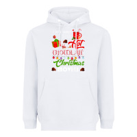 White i just want to drink hot chocolate watch christmas movies premium Heavyweight Hoodie - baoMotion