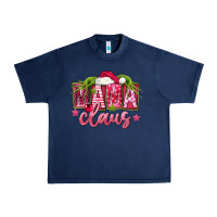 Navy Pink Christmas Mama Claus Urban Heavy Tee - FaDigitalArtStudio