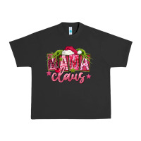 Pigment Black Pink Christmas Mama Claus Urban Heavy Tee - FaDigitalArtStudio