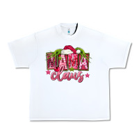 White Pink Christmas Mama Claus Urban Heavy Tee - FaDigitalArtStudio