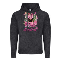 Vintage Black Pink Christmas Truck Gnome Vintage Hoodie - FaDigitalArtStudio