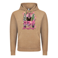 Vintage Coffee Pink Christmas Truck Gnome Vintage Hoodie - FaDigitalArtStudio