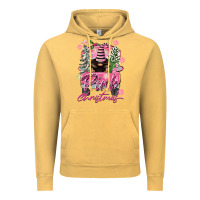 Vintage Mustard Pink Christmas Truck Gnome Vintage Hoodie - FaDigitalArtStudio