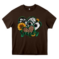 Chocolate Brown soccer hearts Heavy Core Tee - Jasminsmagicworld