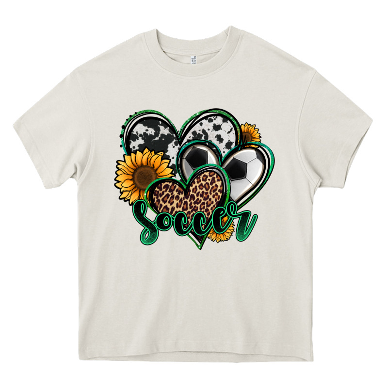 Soccer Hearts Heavy Core Tee by Jasminsmagicworld | Teevron