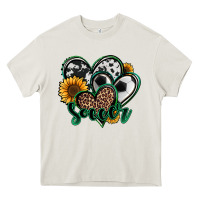 Cream soccer hearts Heavy Core Tee - Jasminsmagicworld