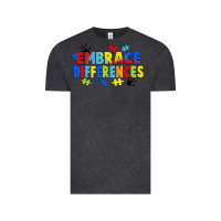 Vintage Black Embrace differences Vintage Tee - FaDigitalArtStudio
