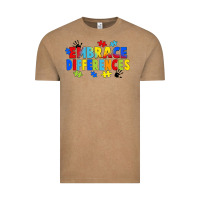 Vintage Coffee Embrace differences Vintage Tee - FaDigitalArtStudio