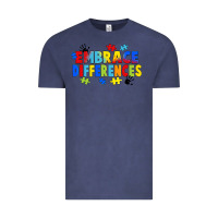 Vintage Denim Embrace differences Vintage Tee - FaDigitalArtStudio
