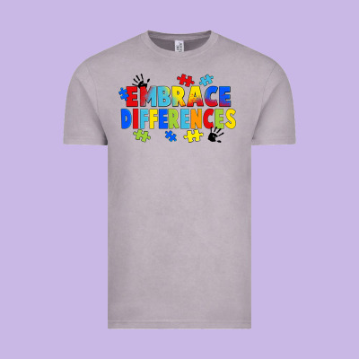Embrace Differences Vintage Tee Designed By Fadigitalartstudio