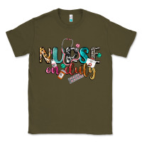 Army Green nurse on duty Classic Tee - CowGirlArtShop