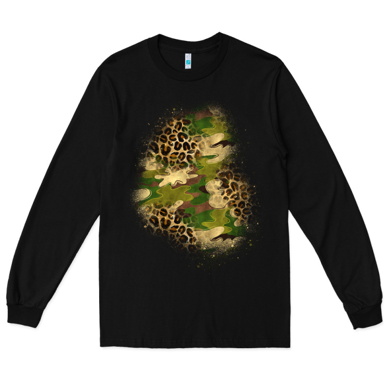 Camouflage And Leopard Patch  1 Long Sleeve Tee by BundleAndBundleShop | Teevron