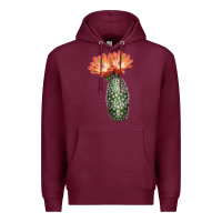 Burgundy King Cup Cactus Premium Hoodie - LillyAllenDesigns