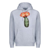 Heather Grey King Cup Cactus Premium Hoodie - LillyAllenDesigns
