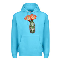 Ocean Blue King Cup Cactus Premium Hoodie - LillyAllenDesigns