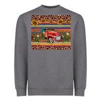 Storm truck sunflower leopard Heavyweight Sweatshirt - AdoDesignShop