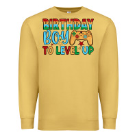 Antique Gold birthday boy to level up Premium Sweatshirt - JahusDesignShop
