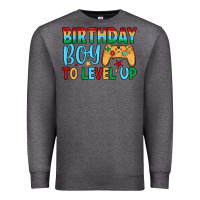 Charcoal Heather birthday boy to level up Premium Sweatshirt - JahusDesignShop