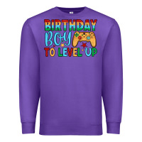 Purple birthday boy to level up Premium Sweatshirt - JahusDesignShop