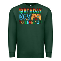 Sports Green birthday boy to level up Premium Sweatshirt - JahusDesignShop