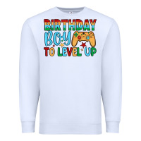 White birthday boy to level up Premium Sweatshirt - JahusDesignShop