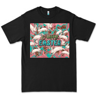 Black Easter Bunny  tumbler Easter Day Premium Tee - HowdyJamesFarm