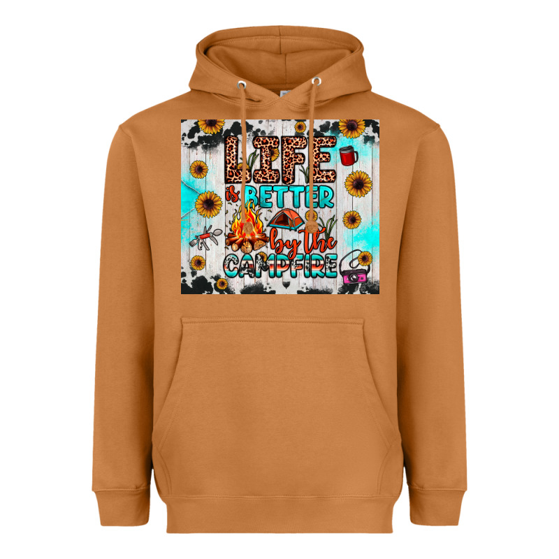 Life Is Better By The Campfire Heavyweight Hoodie by JahusDesignShop | Teevron