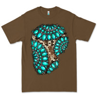 Cacao gemstone cowhide patches Premium Tee - RanaPortraitStore