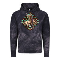 Cloud Black Aztec symbol rodeo Vintage Hoodie - FaDigitalArtStudio