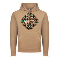 Vintage Coffee Aztec symbol rodeo Vintage Hoodie - FaDigitalArtStudio